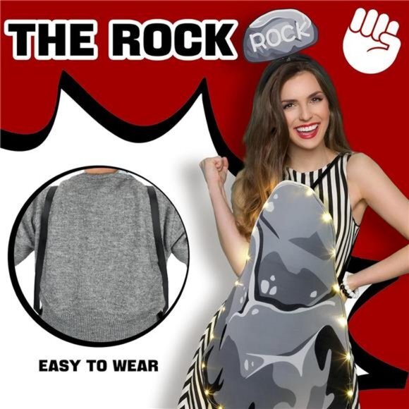 Rock Paper Scissors Costumes Couples Halloween Set Adults Family Halloween 3 - Picture 6 of 7